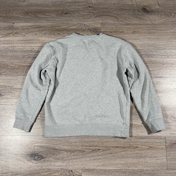 Quince Women's Sweater Crewneck Casual Organic Cotton Fleece Lined M Gray - Picture 7 of 7